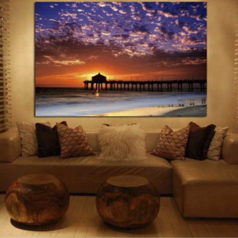Πίνακας σε καμβά με Τοπία Ηλιοβασίλεμα στην Ταϊτή